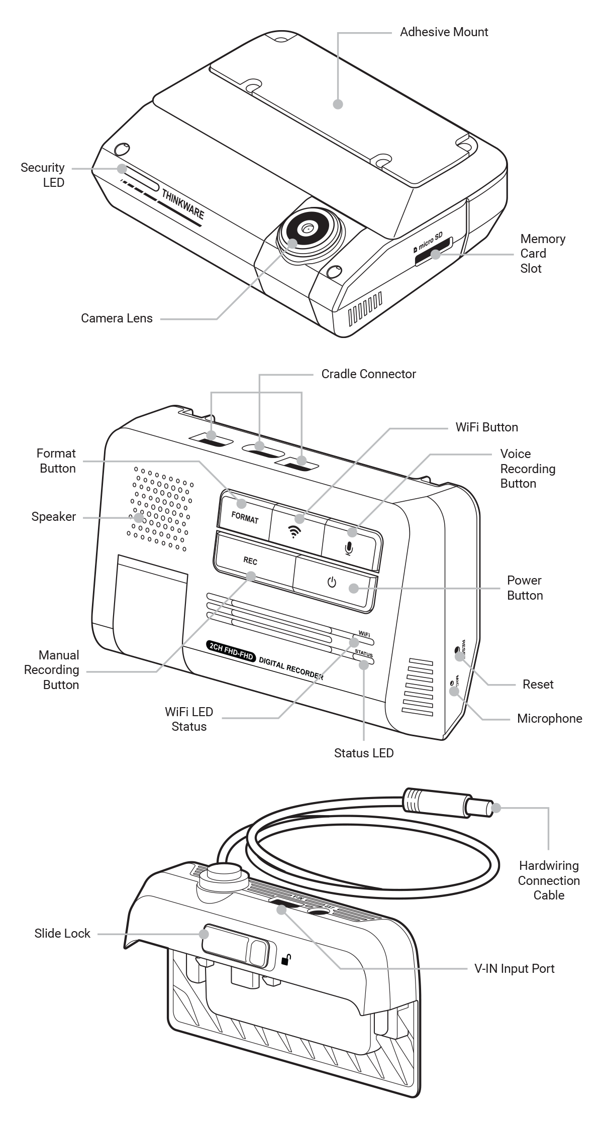 Thinkware F790 2ch Dash Cam