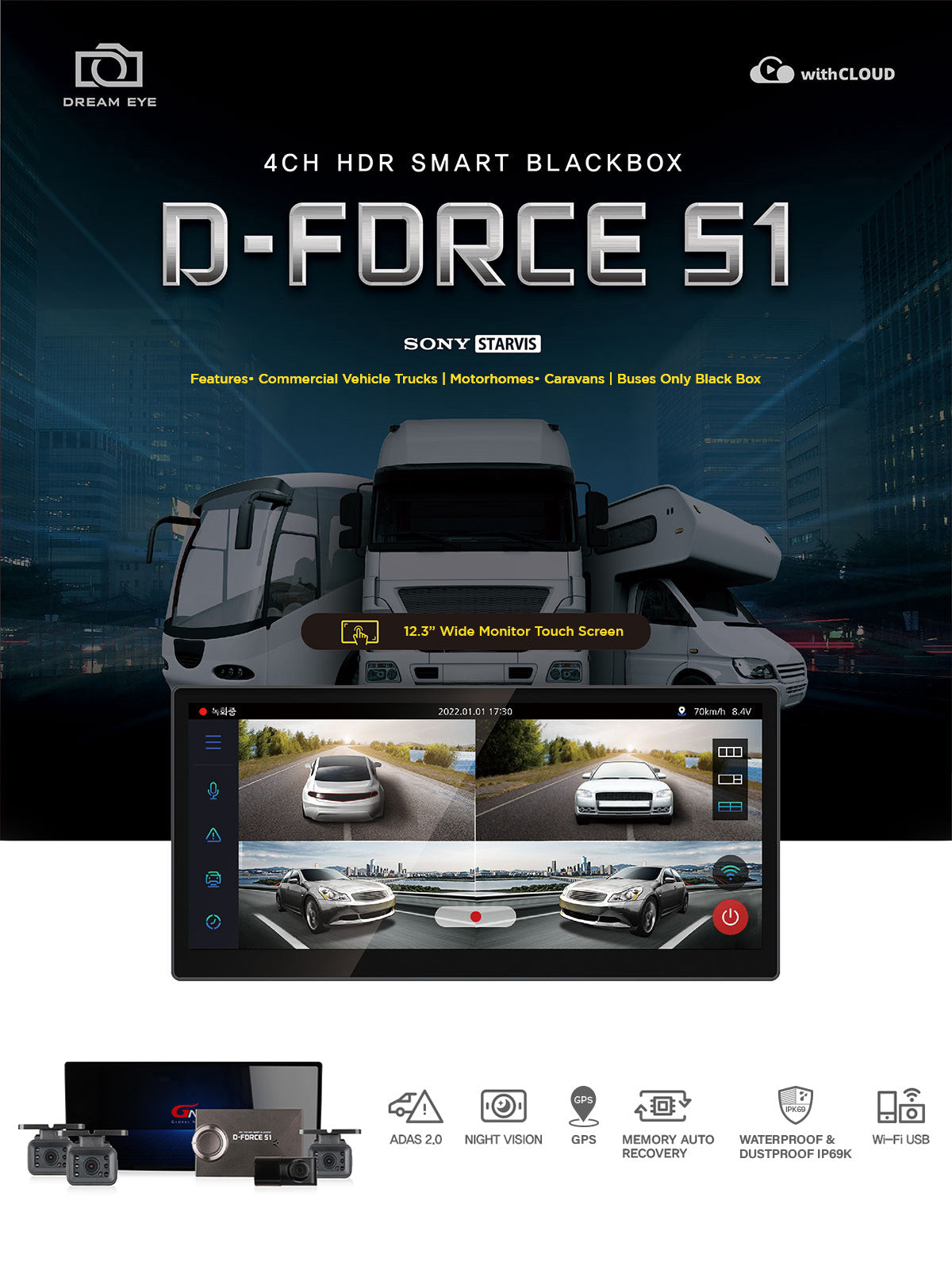 GNET 4ch DForce S1 Truck & Commercial Solution