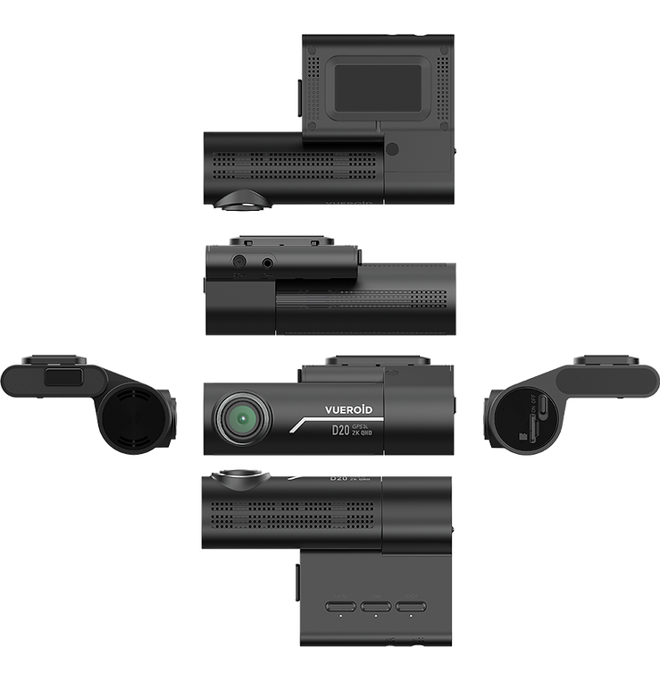Vueroid D20 Q2+ Multi-Channel Dash Cam